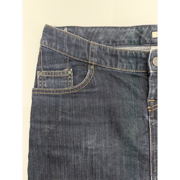 Old Navy Womens Juniors Skirt Size 1 Real Waist Stretch Denim Jean Skirt Y2K - Picture 2 of 9